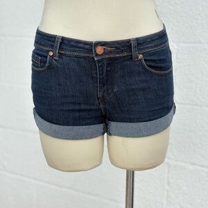 Denim Blue Low Cut Shorts